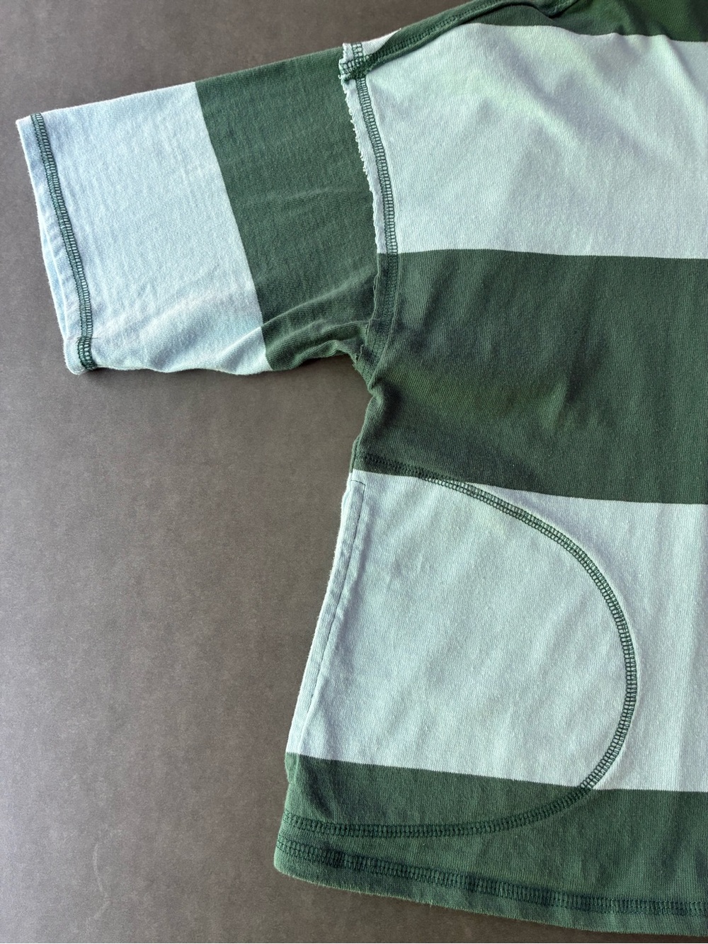 Free People Movement Retro Rugby Striped Pullover & Shorts Set Heritage Green - Picture 8 of 11